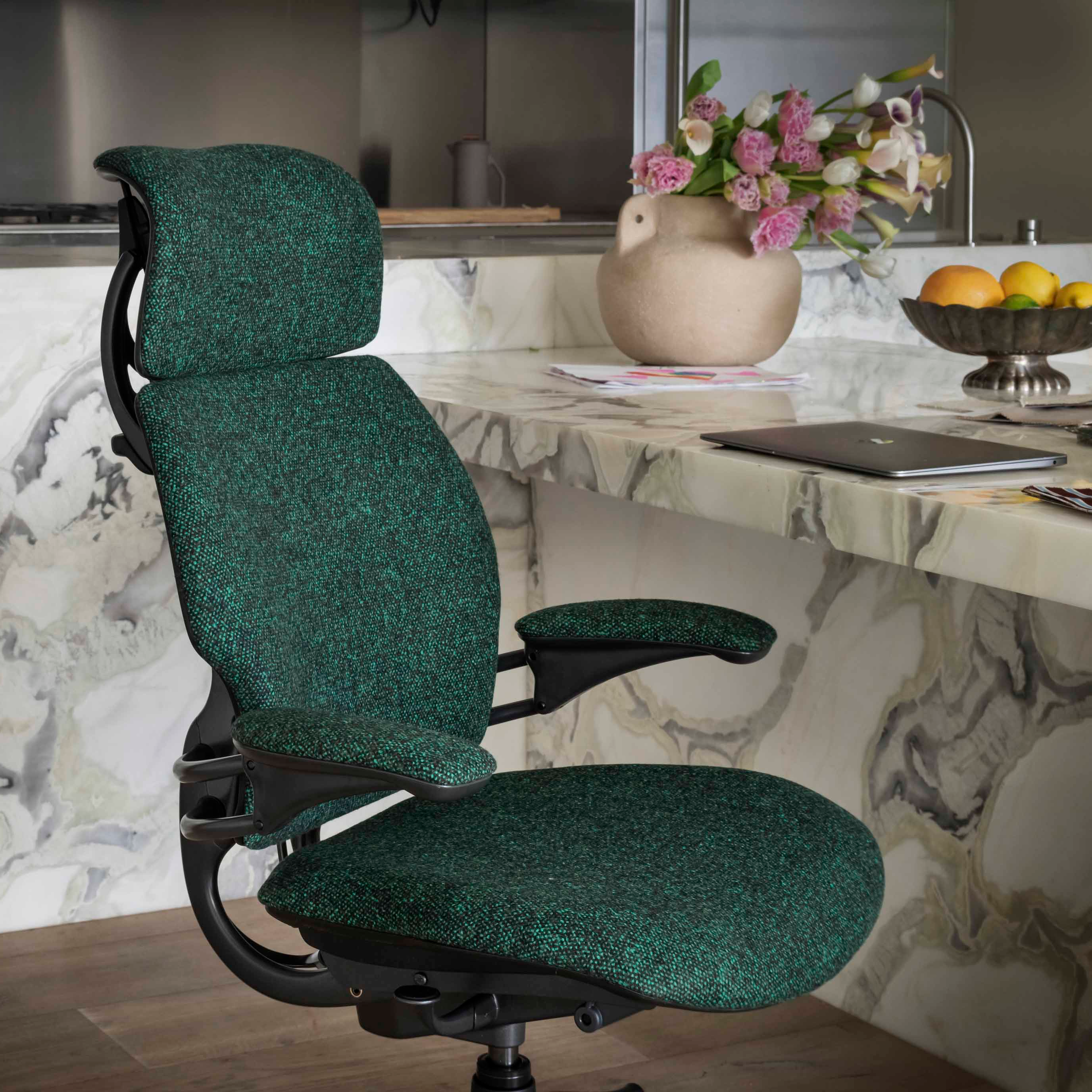 Freedom Ocean Task Stool with Headrest | Humanscale Shop