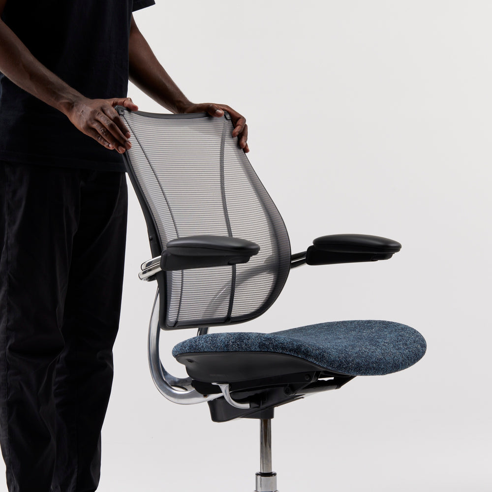 Mesh or fabric backrest