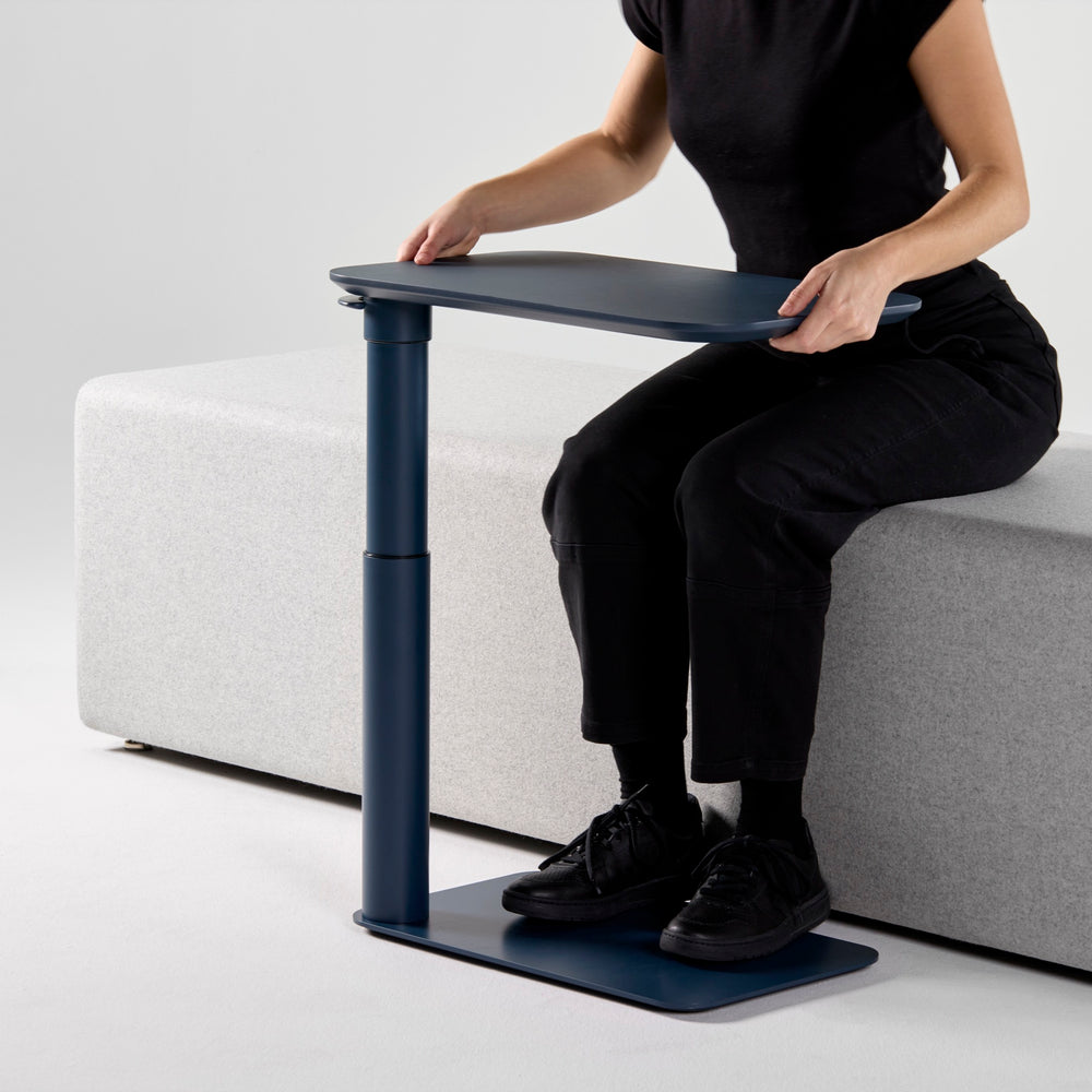 Offset leg design for better legroom