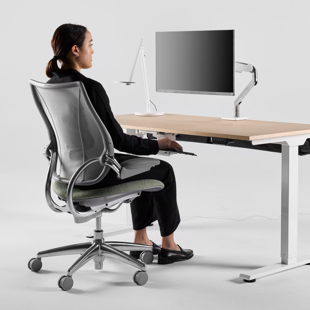 Designed for limited clearance desks