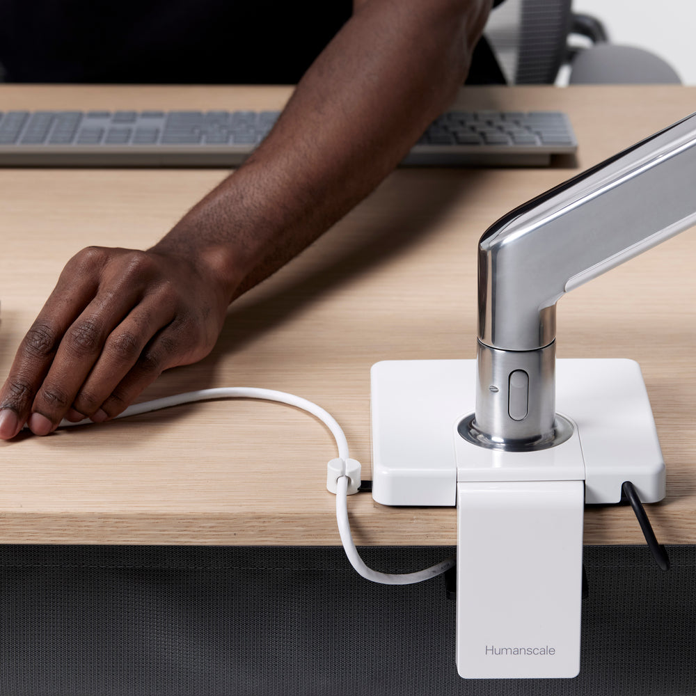 Monitor Personal Computer Shoulder Premium Ergonomic Monitor Arms for the Home Office – Humanscale