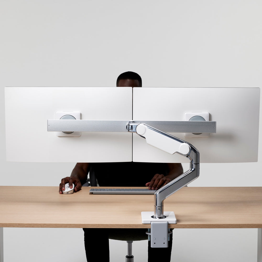 M8 Pro Dual Monitor Arm with Handle | Humanscale Shop