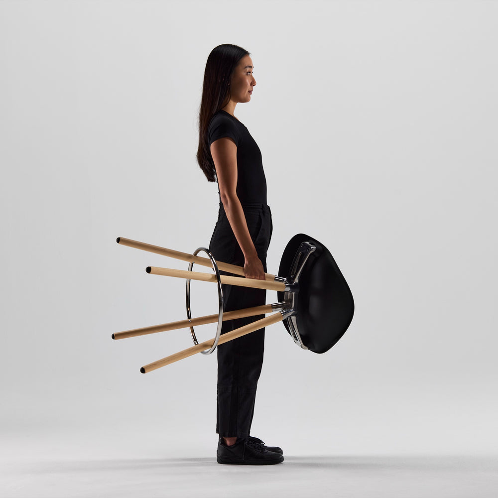 Solid wood leg construction