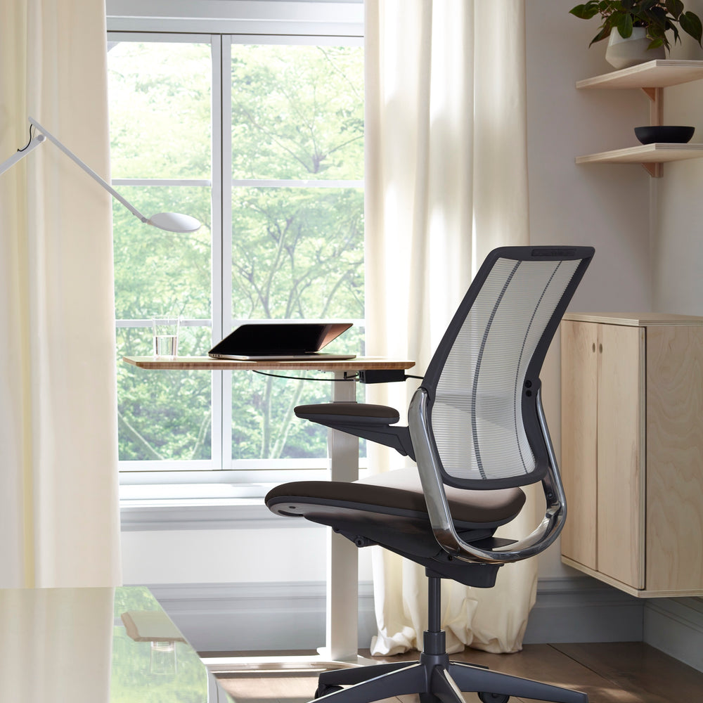 Compact footprint, everyday workspace