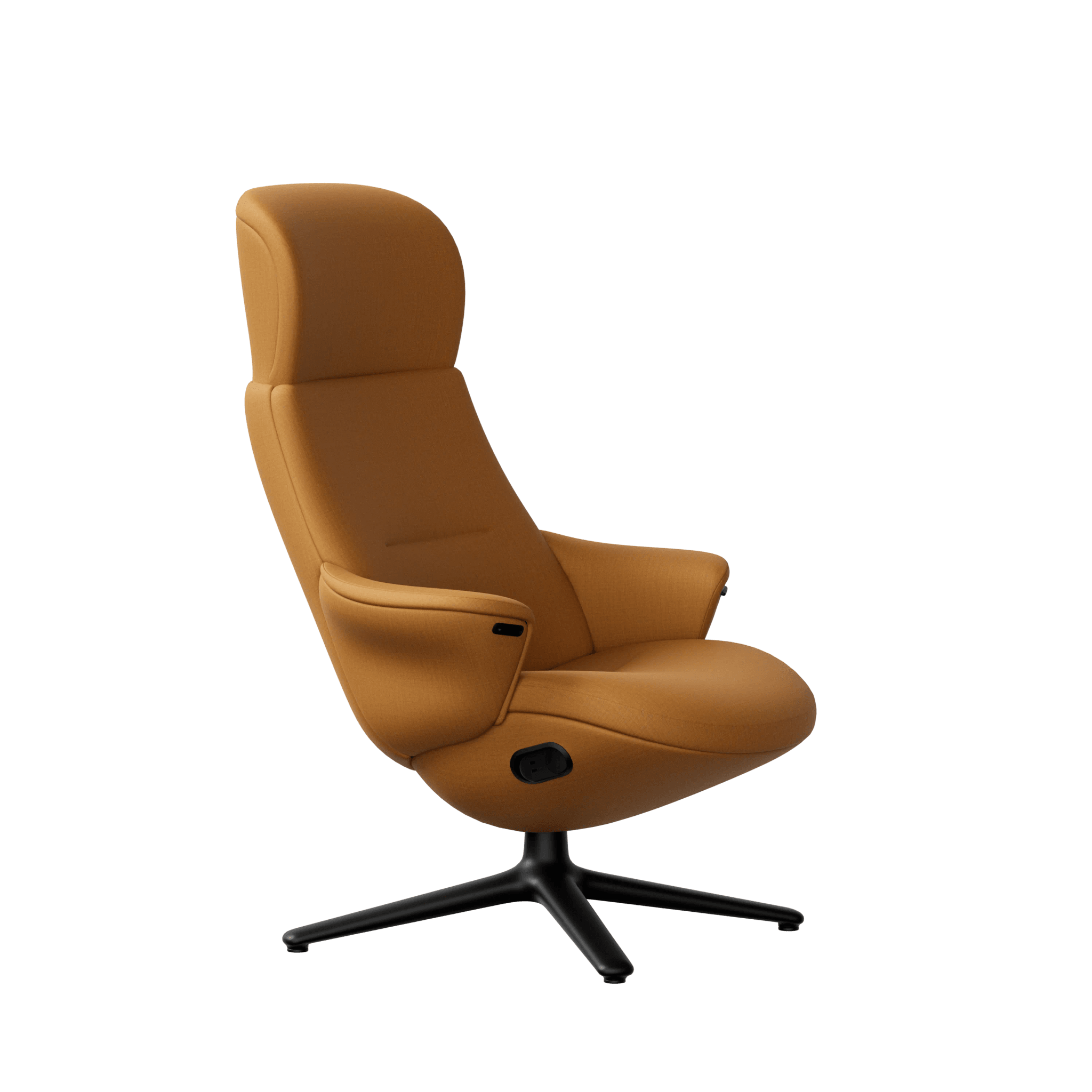 Diffrient Lounge Chair: Satin Black / Remix 3: 0433