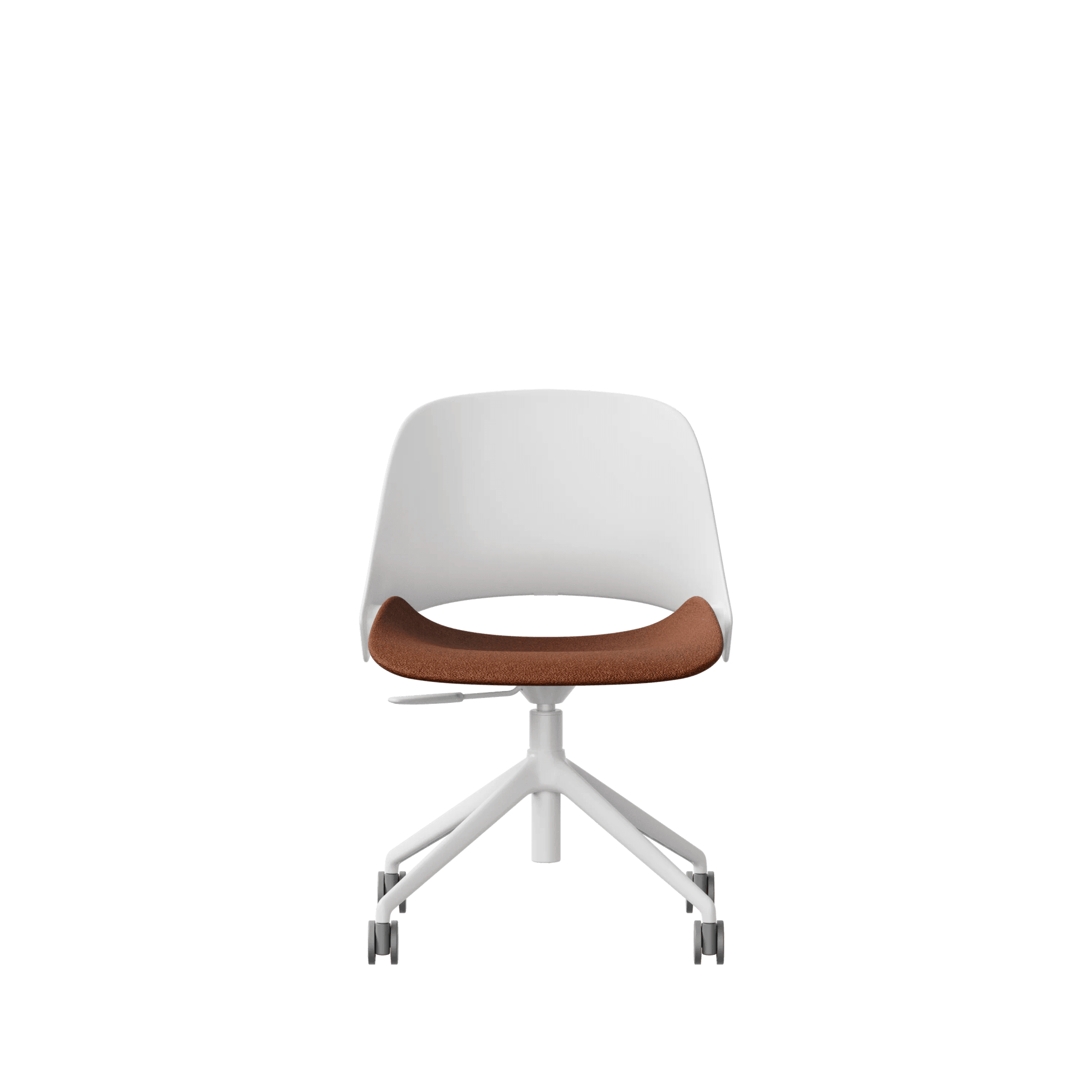 Trea Lite Task Chair: White / Upholstered / Helia: 0253